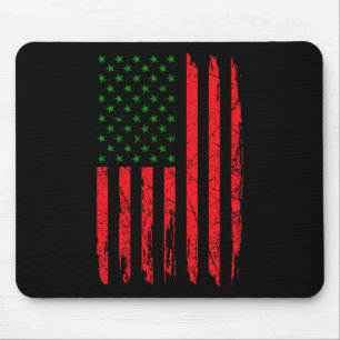 Panafrikanische amerikanische Flagge Afro-Wurzeln Mousepad