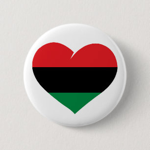 Panafrikanische Flagge, Afroamerikanische Schwarze Button