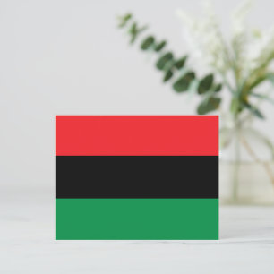 Panafrikanische Flagge, Afroamerikanische Schwarze Postkarte