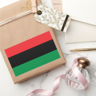 Panafrikanische Flagge, Afroamerikanische Schwarze Rechteckiger Aufkleber