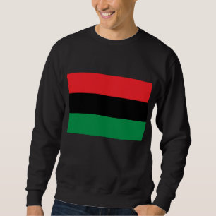 Panafrikanische Flagge, Afroamerikanische schwarze Sweatshirt