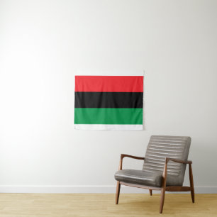 Panafrikanische Flagge, Afroamerikanische Schwarze Wandteppich