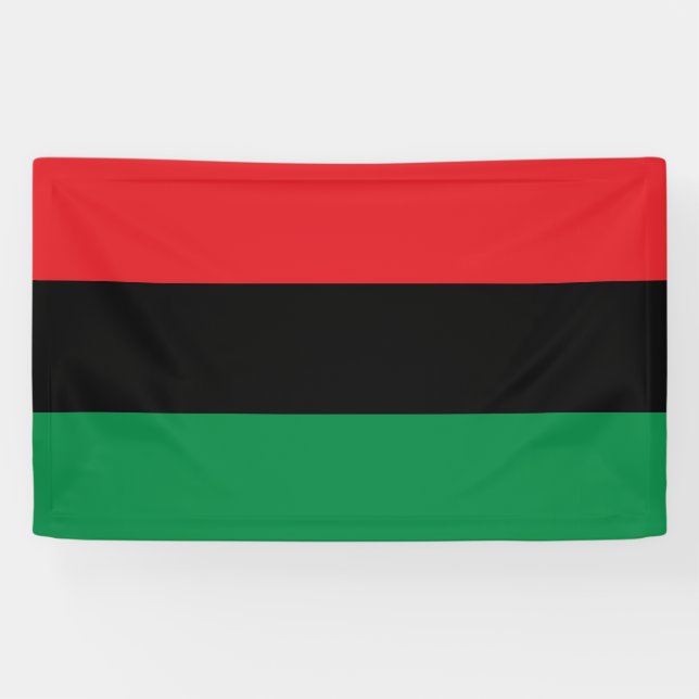 Panafrikanische Flagge Banner (Horizontal)