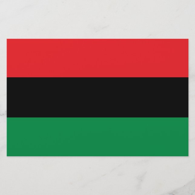 Panafrikanische Flagge Briefpapier (Vorderseite)