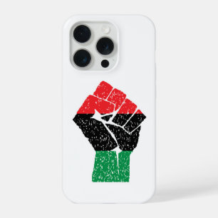 Panafrikanische Flagge Faust, Afroamerikanische Sc iPhone 15 Pro Hülle