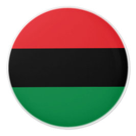 Panafrikanische Flagge Keramikknauf