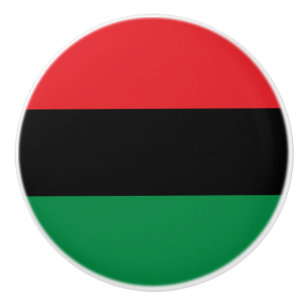 Panafrikanische Flagge Keramikknauf