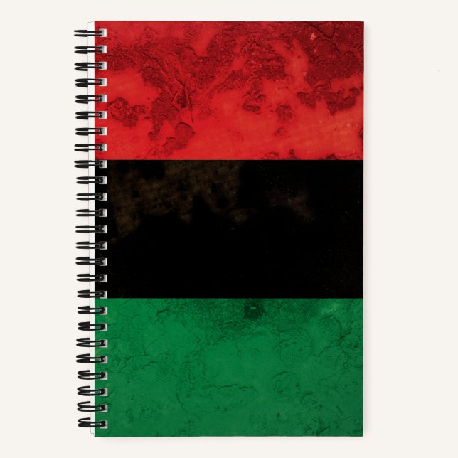 Panafrikanische Flagge Notizbuch (Vorderseite)