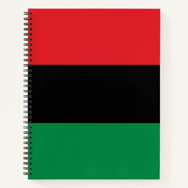 Panafrikanische Flagge Notizbuch (Vorderseite)