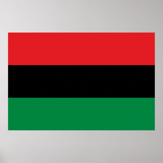 Panafrikanische Flagge Poster (Vorne)