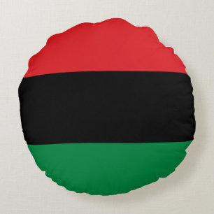 Panafrikanische Flagge Rundes Kissen