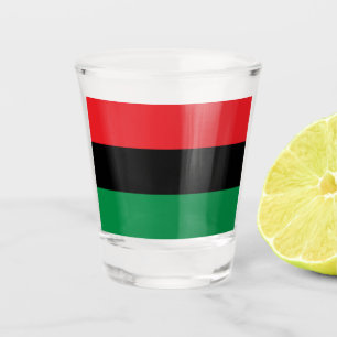 Panafrikanische Flagge Schnapsglas