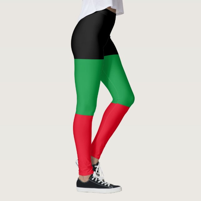 Panafrikanische Flip Flops "Afrozentrisches Vergnü Leggings (Rechts)