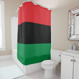 Panafrikanische UNIA-Flagge Duschvorhang