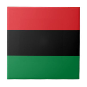 Panafrikanische UNIA-Flagge Fliese