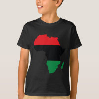 Panafrikanische Unia-Flagge Karte Kontinent Schwar