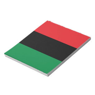 Panafrikanische UNIA-Flagge Notizblock
