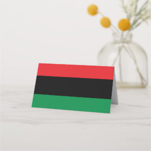 Panafrikanische UNIA-Flagge Platzkarte