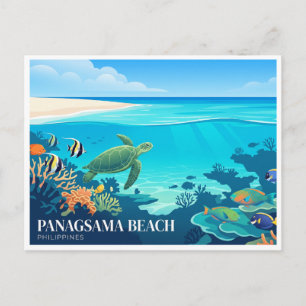 Panagsama-Strand Moalboal Philippinen Postkarte