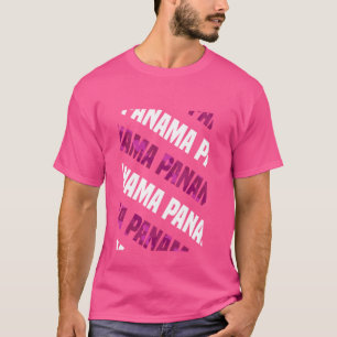 Panama Camouflage Pattern Pink Camouflage T-Shirt