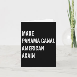 Panama Canal American wieder zum Patriotischen Prä Karte