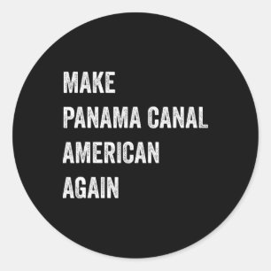 Panama Canal American wieder zum Patriotischen Prä Runder Aufkleber