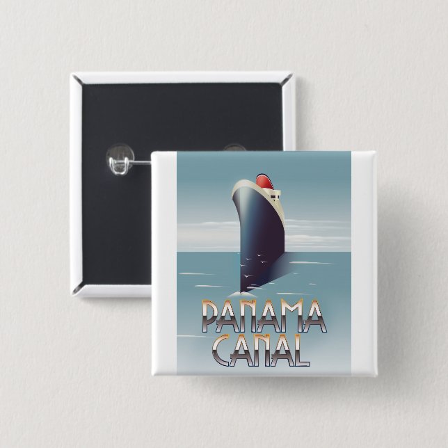 Panama Canal Button (Vorne & Hinten)