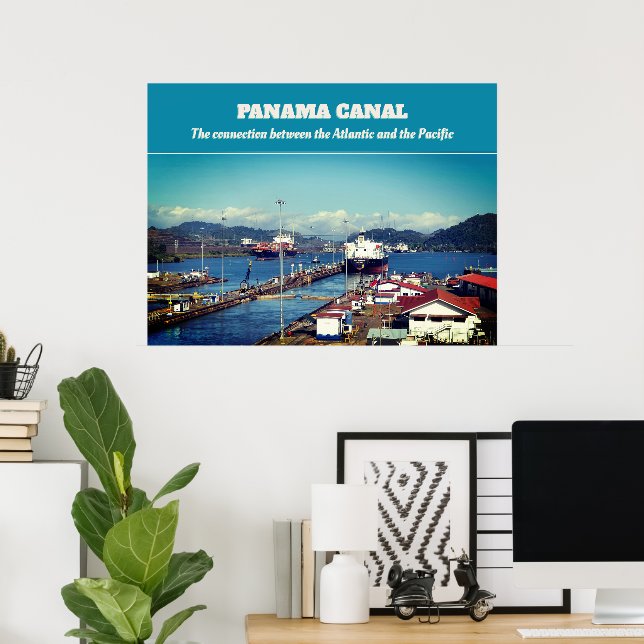 Panama Canal Poster (Heimbüro)