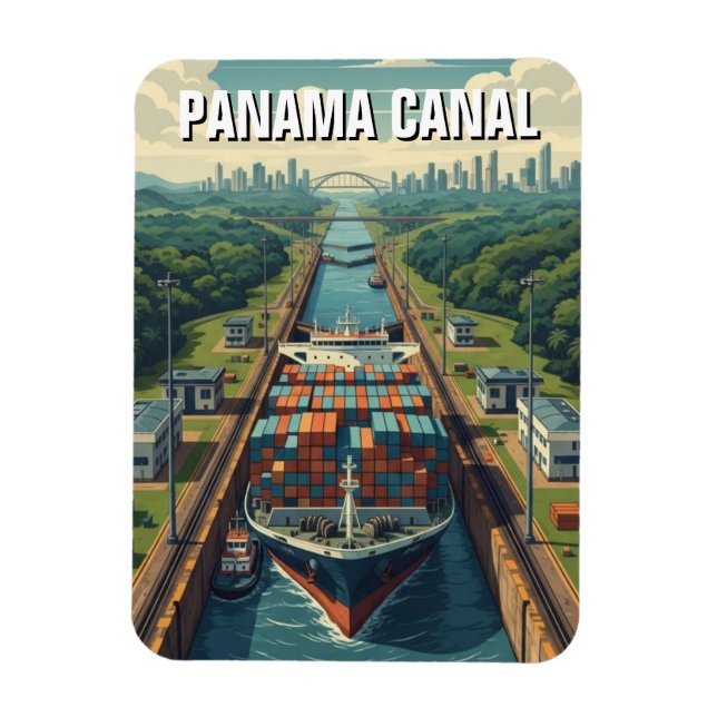Panama Canal Travel Magnet (Vertikal)