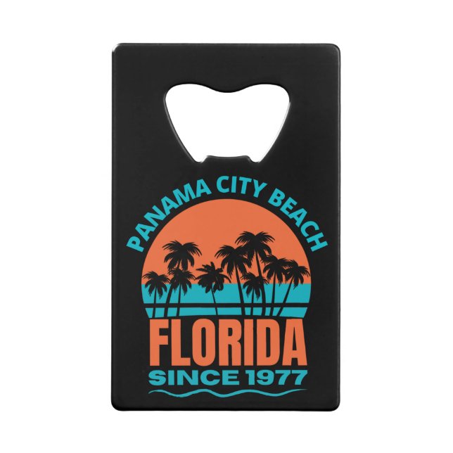 Panama City Beach Florida Geldbeutel Flaschenöffner (Vorderseite)