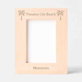 Panama City Beach Florida Laser Engraved frame Geätzte Rahmen