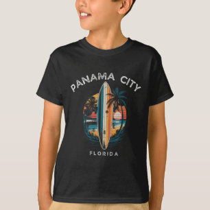 Panama City Beach Florida Männer Frauen Surfen T-Shirt