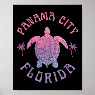Panama City Beach Florida Meeresschildkröte Sommer Poster