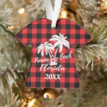 Panama City Beach Florida Palmen Personalisiert Ornament<br><div class="desc">Panama City Beach Florida Palm Trees Beach Urlaub Personalisierte Weihnachtsbaumschmuck Ornament. Ändern Sie den Text in ein Jahr,  ein Datum oder einen Namen. Alles,  was du willst,  kann dort hingestellt werden.</div>