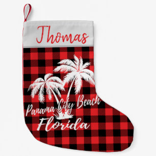 Panama City Beach Florida Palmen Trees Kleiner Weihnachtsstrumpf