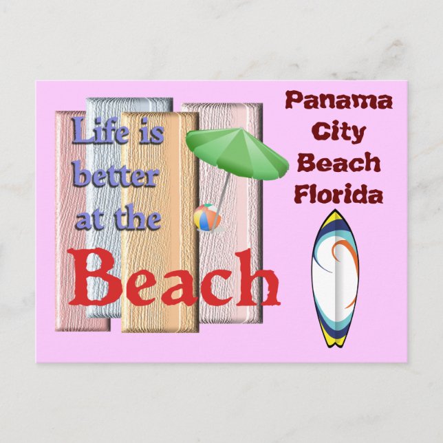 Panama City Beach Florida - Postkarte (Vorderseite)