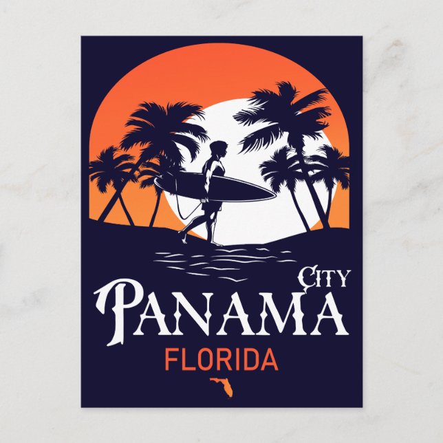Panama City Beach Florida Souvenir Postkarte (Vorderseite)