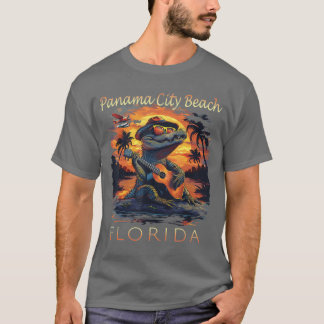 Panama City Beach Florida Urlaub Süßer Alligator T-Shirt