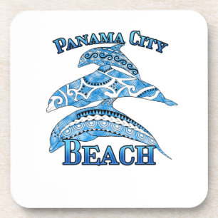 Panama City Beach Florida Vacation Delphine Getränkeuntersetzer