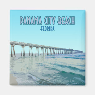 Panama City Beach Florida Vintag Magnet