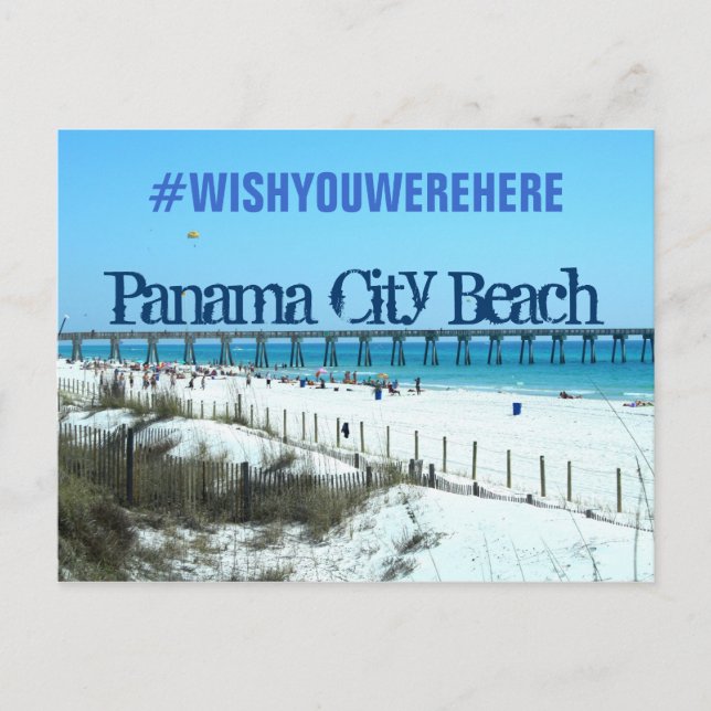 Panama City Beach, Florida #WISHYOUWEREHERE Postkarte (Vorderseite)