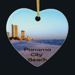 Panama City Beach Keramik Ornament<br><div class="desc">Panama City Beach Florida Surf Ozeanwellen Bild</div>