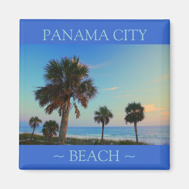 Panama City Beach Palm Tree Florida Magnete Magnet (Vorne)