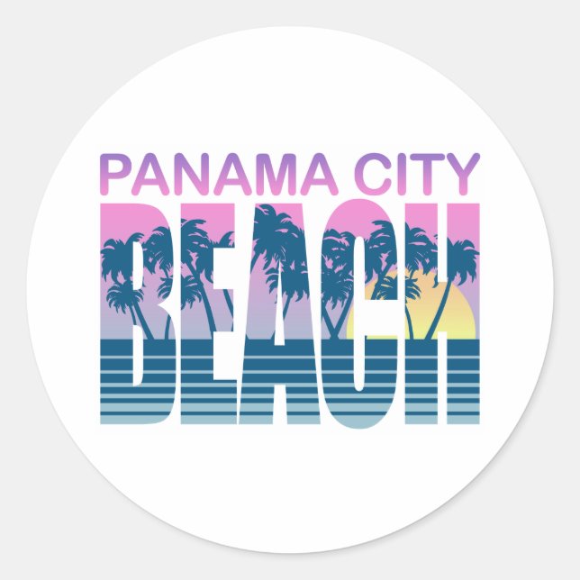 Panama City Beach Runder Aufkleber (Vorderseite)