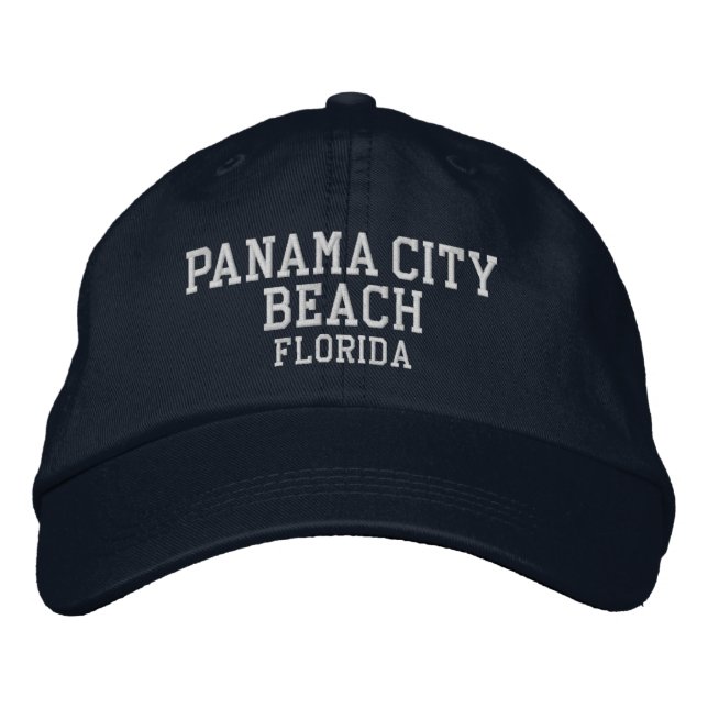 Panama City Florida bestickt mit Baseballhut Bestickte Baseballkappe (Vorderseite)