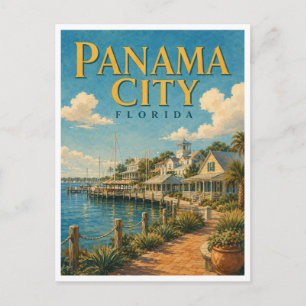 Panama City Florida St. Andrews GeoSaga Postkarte