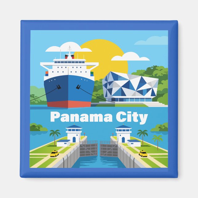 Panama City Panama Magnet (Vorne)