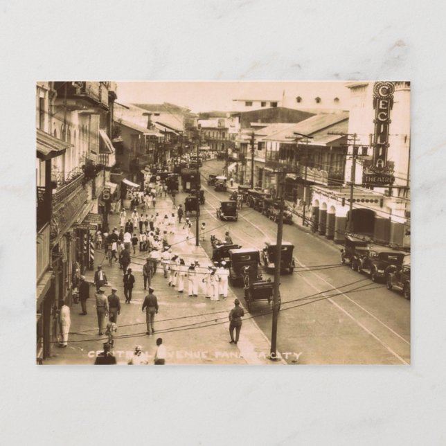 Panama City, Panama um 1944 Postkarte (Vorderseite)