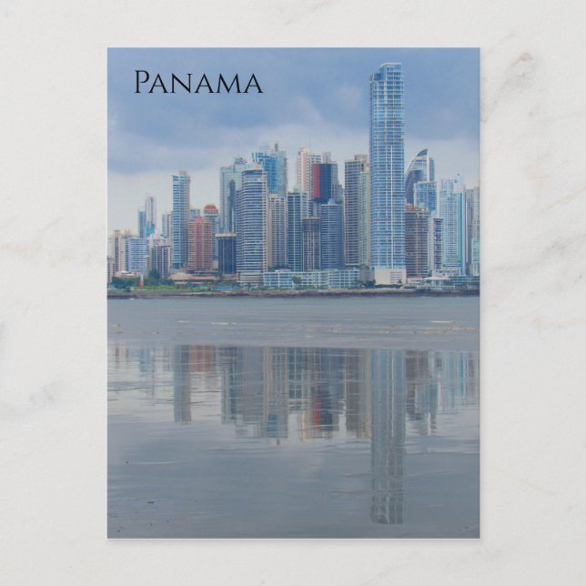 Panama ciudad Reflexionen Postkarte (Vorderseite)
