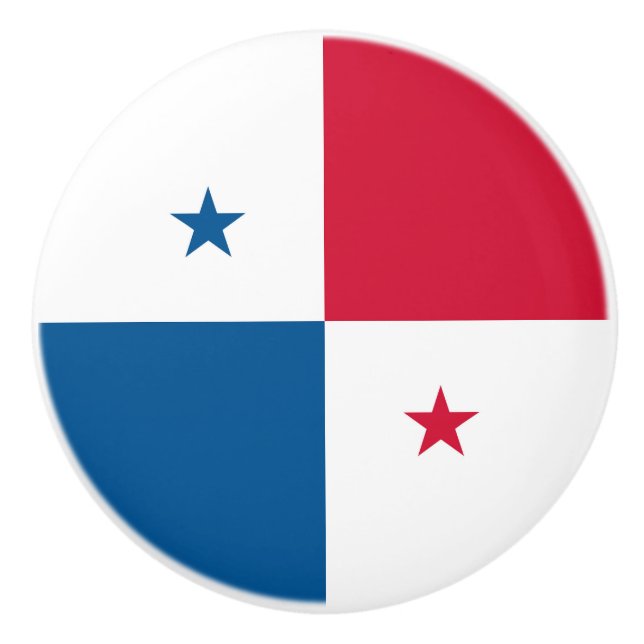 Panama-Flagge Keramikknauf (Vorderseite)